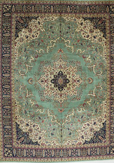 Green Sivas Rug #803 • 11′5″ x 14′6″ • 100% Wool
