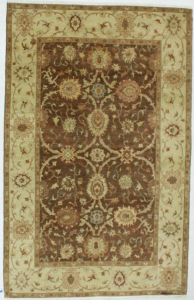 Brown Ushak Rug #659 • 6′0″ x 9′5″ • 100% Wool