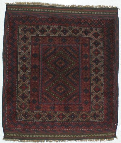 NAVY Sumak Rug #471 • 3′11″ x 5′3″ • 100% Wool