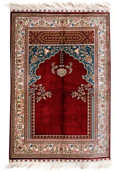 Red Cezaevi Rug #8621 • 2′0″ x 3′0″ • 100% Silk