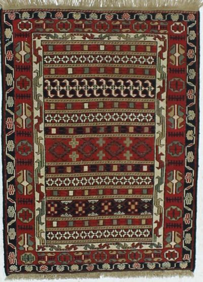 Multicolor Kilim Rug #886 • 2′1″ x 3′1″ • 100% Wool