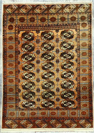 Multicolor Bokhara Rug #8549 • 3′9″ x 5′1″ • 100% Wool