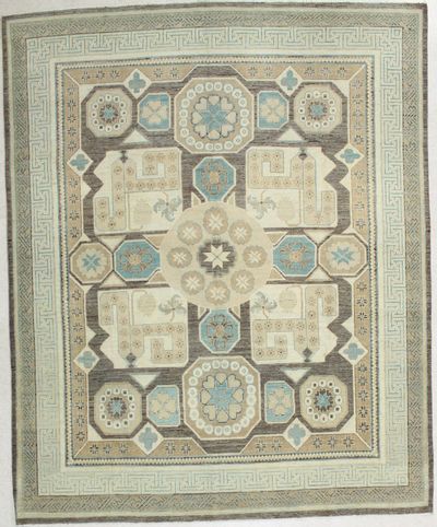 Brown Kothan Rug #1791 • 8′0″ x 9′11″ • 100% Wool