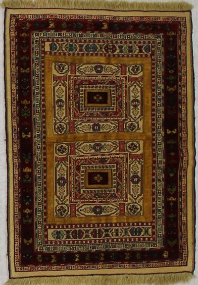 Rust Herki Rug #1709 • 2′9″ x 3′10″ • 100% Wool