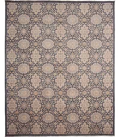 Gray Contemporary Rug #6729 • 9′0″ x 11′1″ • 100% Wool