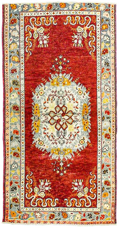 Red Konya Rug #118 • 3′3″ x 6′4″ • 100% Wool