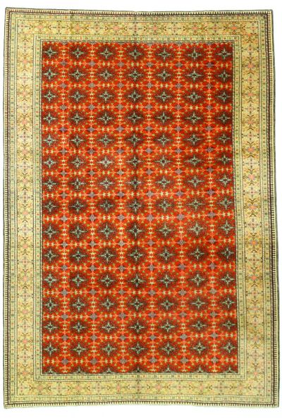Red Kayseri Rug #2462 • 6′6″ x 9′5″ • Wool on Cotton