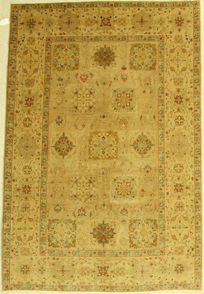 Light Brown Karaman Rug #541 • 5′11″ x 8′10″ • Wool on Cotton
