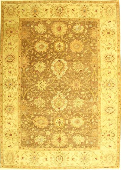 Brown Ottoman Rug #709 • 10′2″ x 14′2″ • 100% Wool