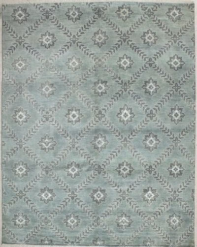 Blue Contemporary Rug #7278 • 8′0″ x 10′0″ • 100% Wool