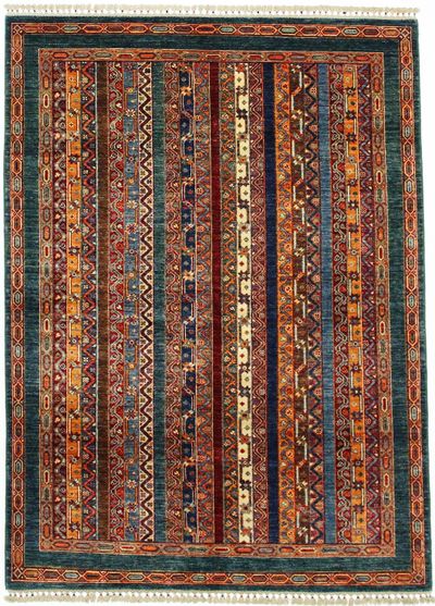 Multicolor Shall Rug #1155 • 4′10″ x 6′8″ • 100% Wool