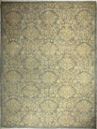 LT BLUE Kafkas Rug #7263 • 8′11″ x 11′11″ • Wool on Cotton
