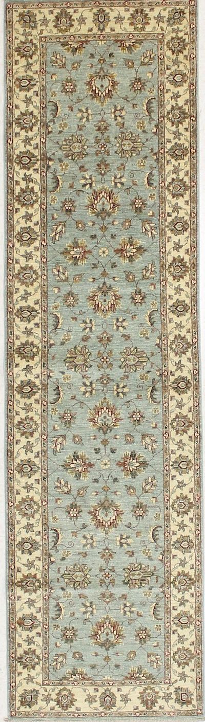 Blue Ushak Rug #7174 • 2′7″ x 9′8″ • 100% Wool