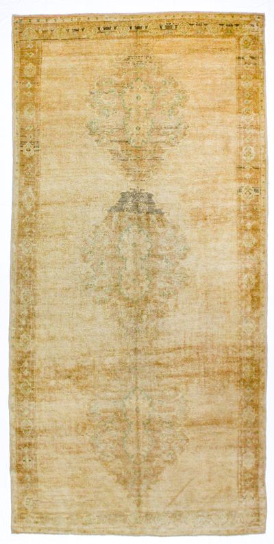 Ivory Konya Rug #1003 • 5′4″ x 10′11″ • 100% Wool