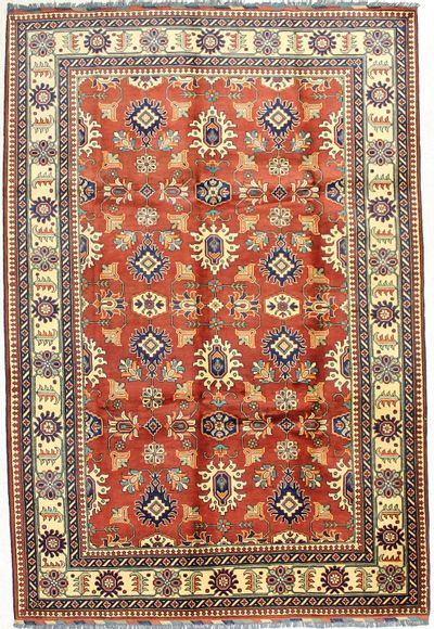 Red Kunduz Rug #1684 • 6′9″ x 9′11″ • 100% Wool