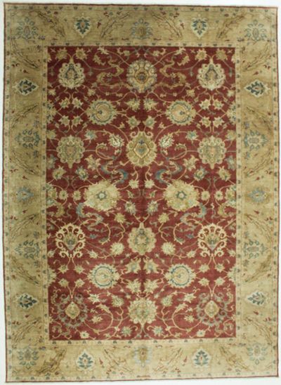 BURGUNDY Karaman Rug #545 • 10′1″ x 13′10″ • 100% Wool