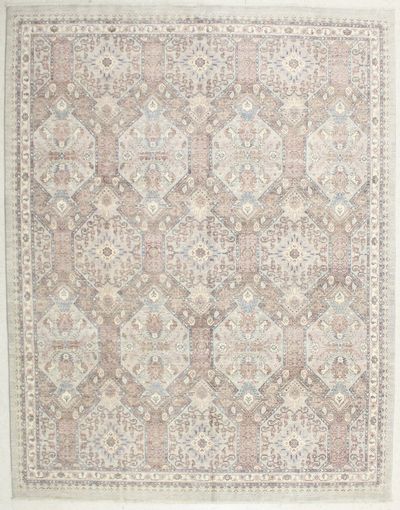 Gray Ushak Rug #6727 • 7′10″ x 10′0″ • 100% Wool