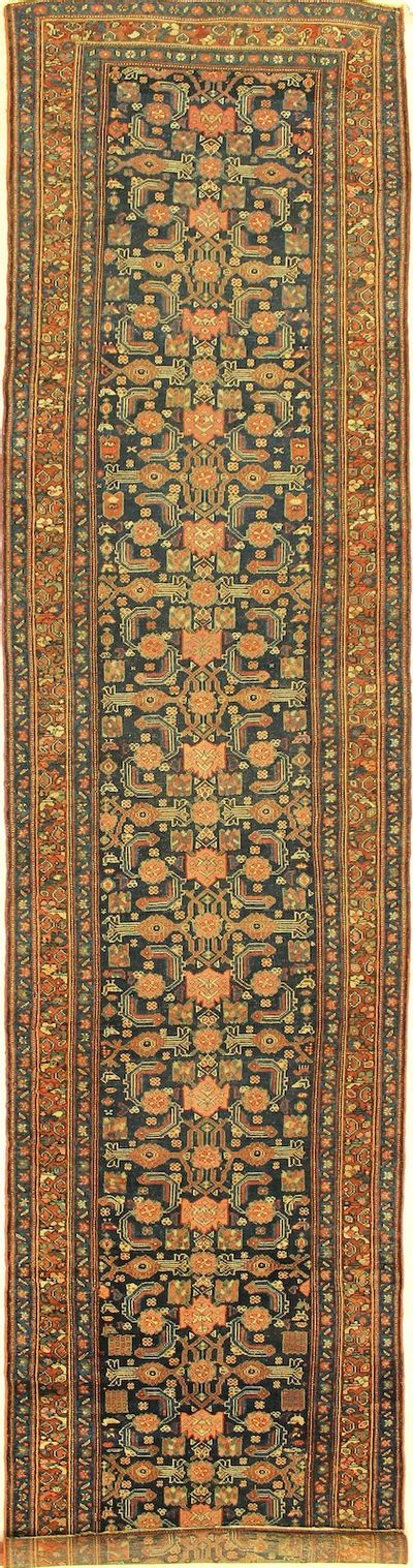 Dark Blue Malayer Rug #1192 • 3′8″ x 16′4″ • Wool on Cotton