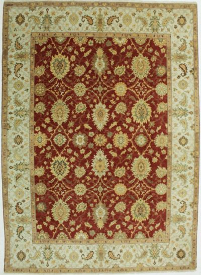 Red Gordes Rug #525 • 9′1″ x 12′8″ • 100% Wool
