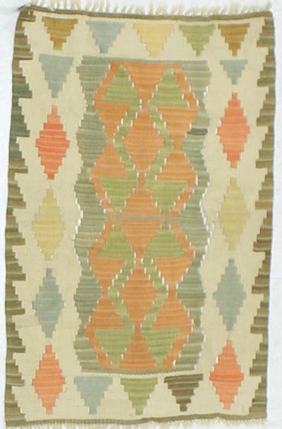 Multicolor Kilim Rug #862 • 2′1″ x 3′1″ • 100% Wool