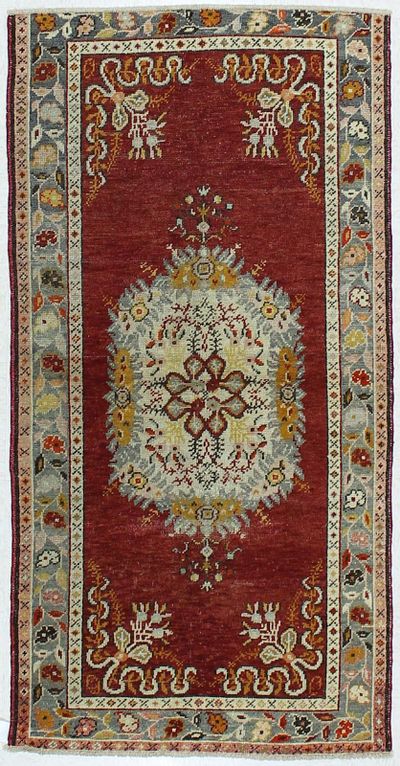 Red Konya Rug #118 • 3′3″ x 6′4″ • 100% Wool
