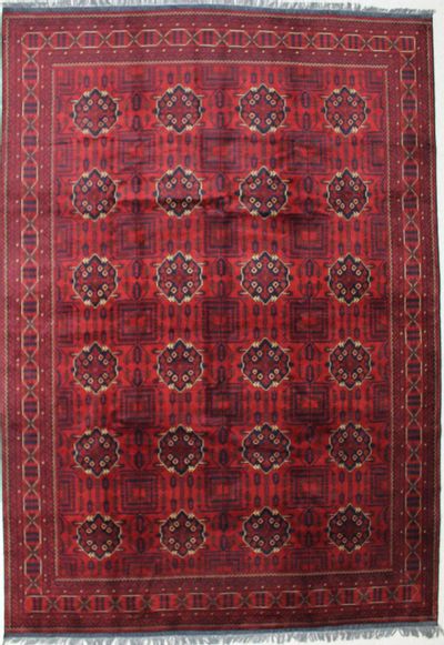 Red Kunduz Rug #404 • 8′3″ x 11′8″ • 100% Wool
