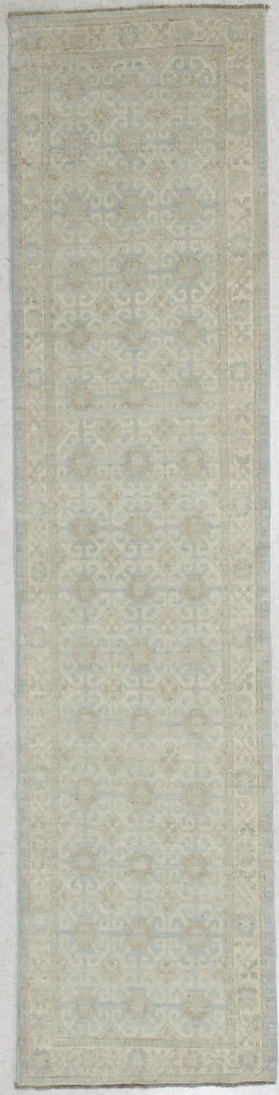 Light Blue Kothan Rug #2844 • 2′5″ x 10′4″ • Wool on Cotton