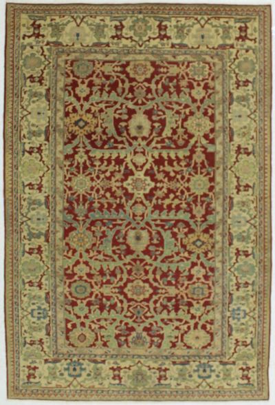 Red Gordes Rug #595 • 6′3″ x 9′3″ • 100% Wool