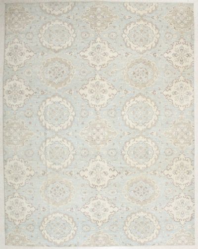LT BLUE Contemporary Rug #6718 • 8′0″ x 10′2″ • 100% Wool