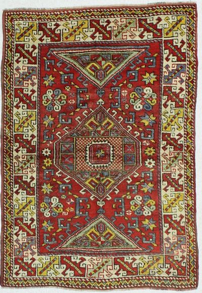 Red Konya Rug #19 • 3′11″ x 5′9″ • 100% Wool