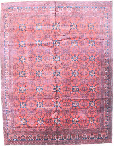 Red Beluch Rug #1785 • 9′11″ x 13′0″ • 100% Wool