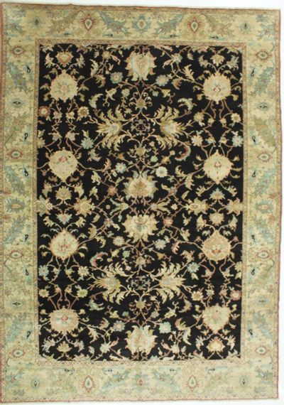 Black Ushak Rug #674 • 10′3″ x 14′5″ • 100% Wool