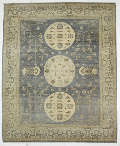 Gray Kothan Rug #8096 • 8′2″ x 10′0″ • Wool on Cotton
