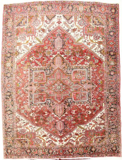 Rust Heriz Rug #2765 • 8′2″ x 11′0″ • 100% Wool