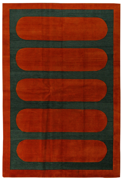 CHARCOAL Modern Rug #7774 • 6′0″ x 9′0″ • 100% Wool