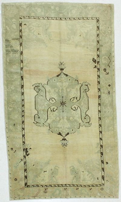 Ivory Konya Rug #100 • 5′5″ x 9′6″ • 100% Wool