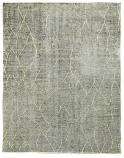 LT BLUE Modern Rug #7796 • 8′0″ x 10′0″ • 100% Wool