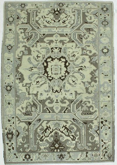 Ivory Konya Rug #41 • 6′2″ x 8′9″ • 100% Wool