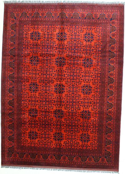 Red Kunduz Rug #473 • 8′7″ x 11′7″ • 100% Wool