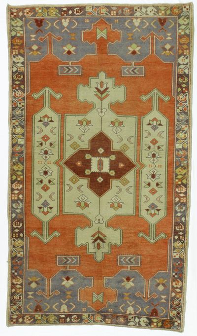 Rust Konya Rug #7899 • 4′5″ x 7′10″ • 100% Wool