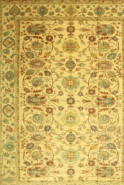 Ivory Karaman Rug #567 • 12′4″ x 16′11″ • 100% Wool