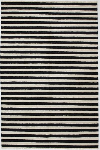 Black Kilim Rug #8751 • 6′1″ x 9′1″ • 100% Wool
