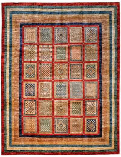 Multicolor Shall Rug #8420 • 10′0″ x 12′3″ • Wool on Cotton