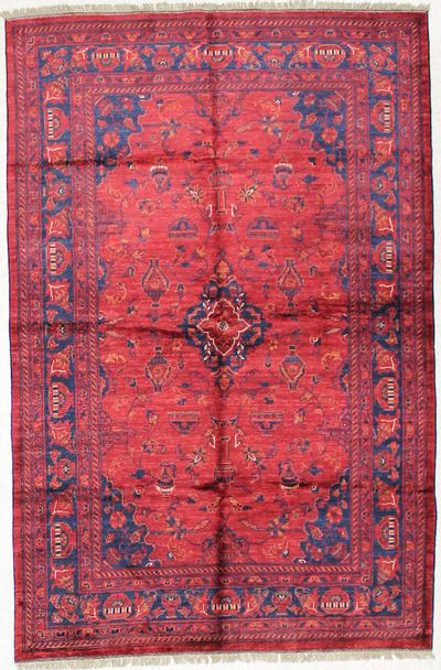 Red Bilcik Rug #1657 • 4′6″ x 6′10″ • 100% Wool