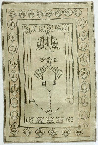 Ivory Konya Rug #28 • 3′10″ x 5′9″ • 100% Wool
