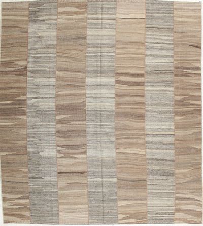 Multicolor Modern Rug #2006 • 9′7″ x 10′8″ • 100% Wool