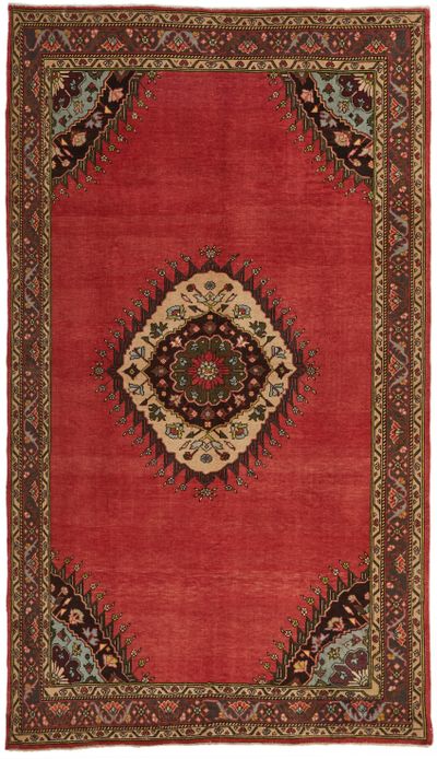 Red Konya Rug #999 • 6′5″ x 11′2″ • 100% Wool