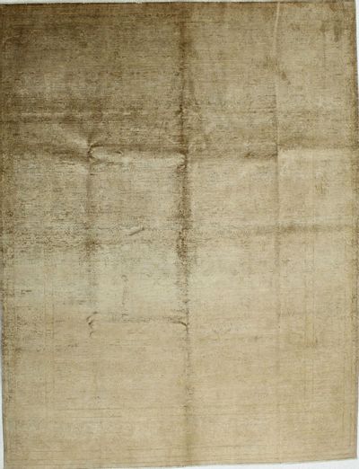 Light Brown Contemporary Rug #1268 • 6′10″ x 10′2″ • 100% Silk
