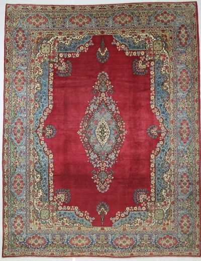 Red Kerman Rug #8659 • 10′1″ x 13′0″ • 100% Wool