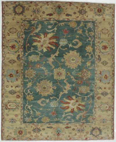 Blue Karaman Rug #603 • 8′2″ x 9′11″ • 100% Wool
